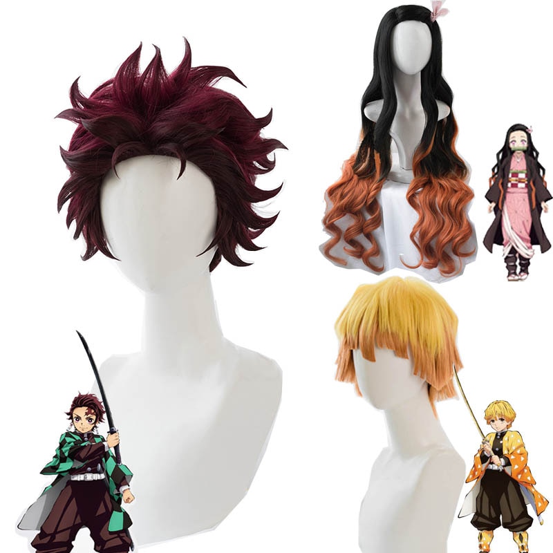 Cosroad-Nezuko-Tanjirou-Kamado-Wigs-Demon-Slayer-Kimetsu-no-Yaiba-Cosplay-Wigs-Zenitsu-Agatsuma-Golden-Short-6.jpg