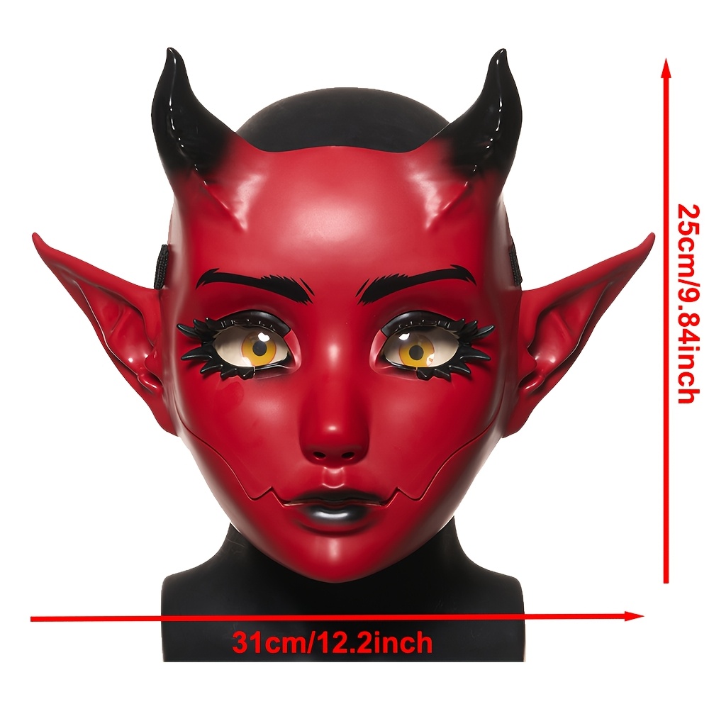 Devil Demon Mask, Realistic Full Face - Image 9
