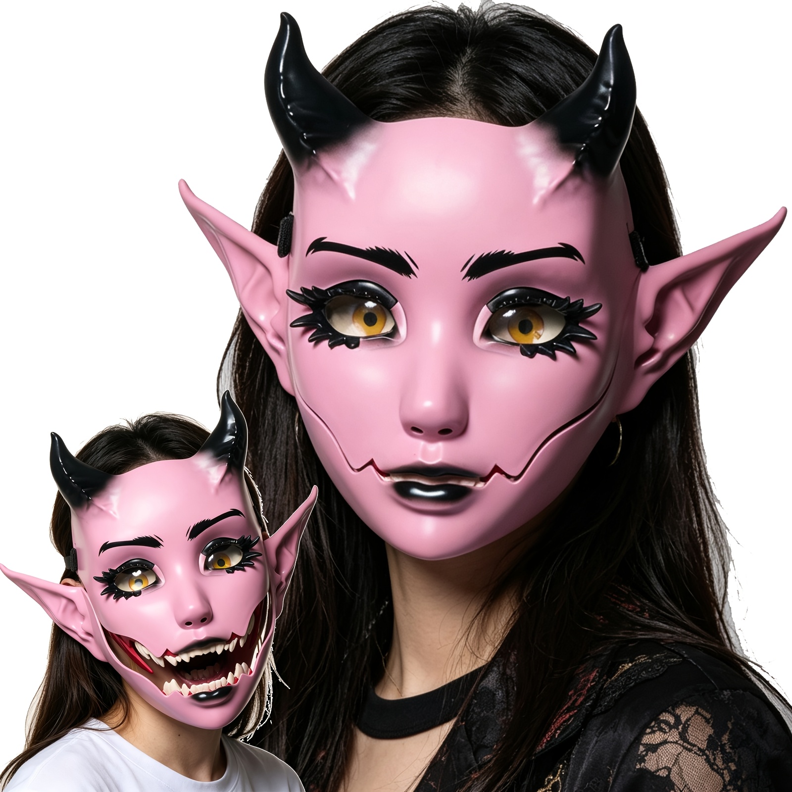 Devil Demon Mask, Realistic Full Face - Image 3