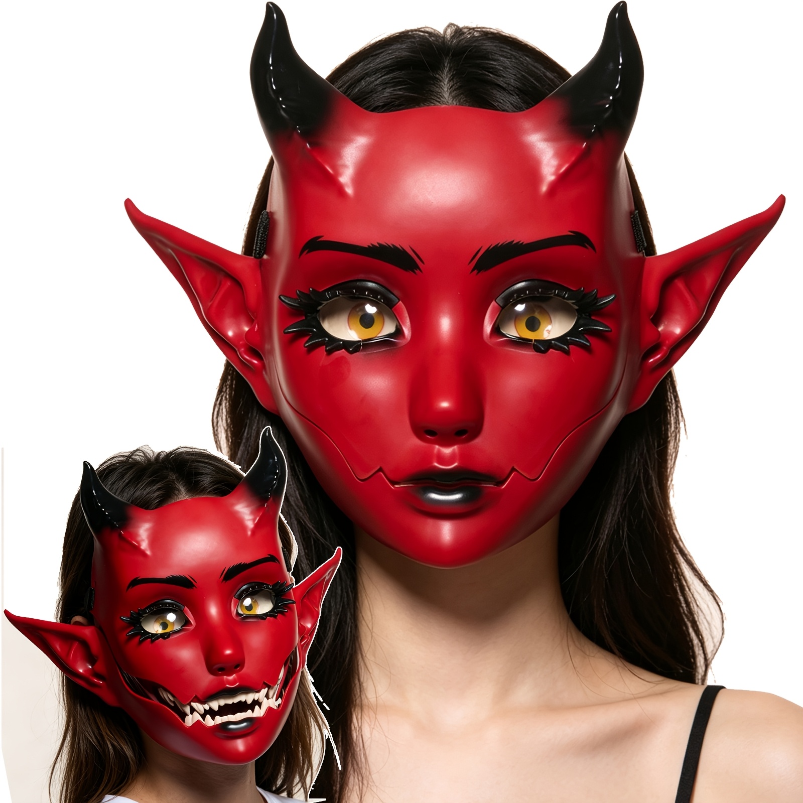 Devil Demon Mask, Realistic Full Face - Image 5