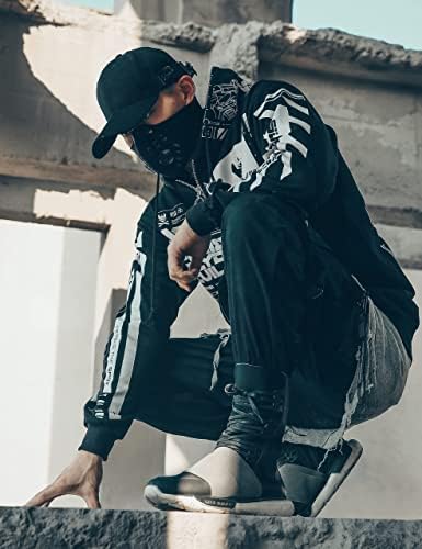 Niepce Inc Graphic Techwear Zip Up Men's Hoodies - Image 6