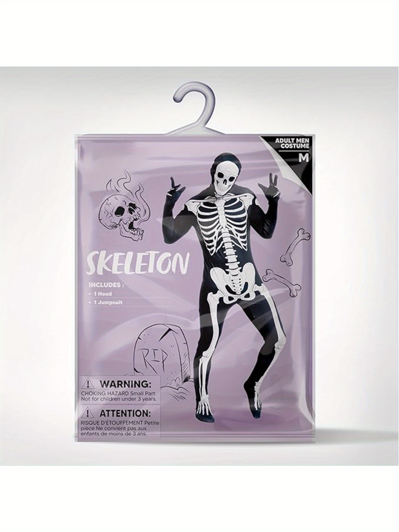 Halloween Skeleton Full Body Suit with Realistic Bone Structure - Image 6