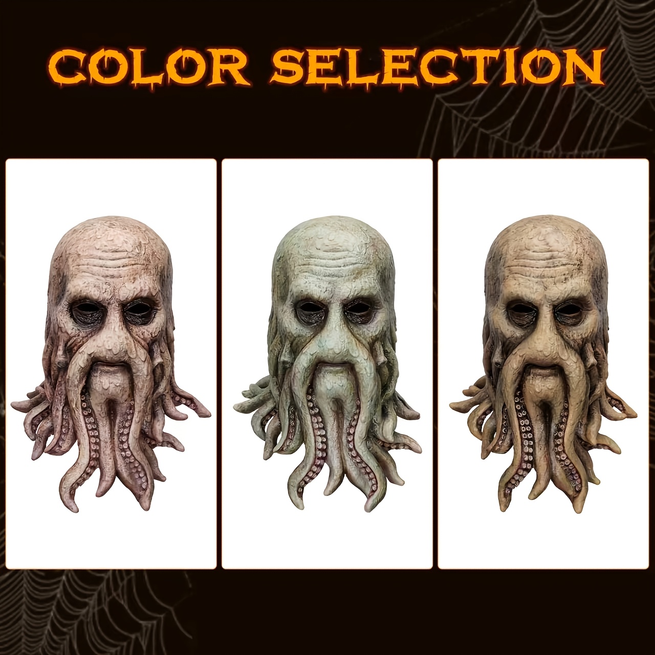 Scary Octopus Monster Latex Mask Creepy Alien - Image 2