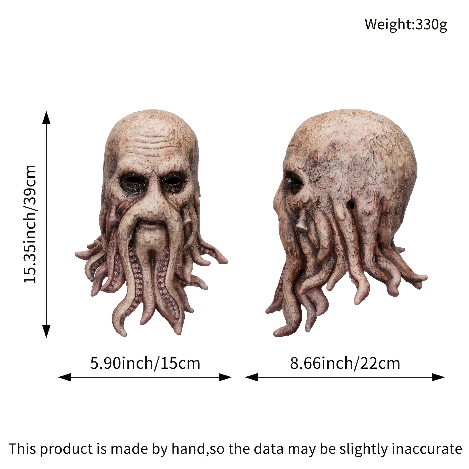 Scary Octopus Monster Latex Mask Creepy Alien - Image 10