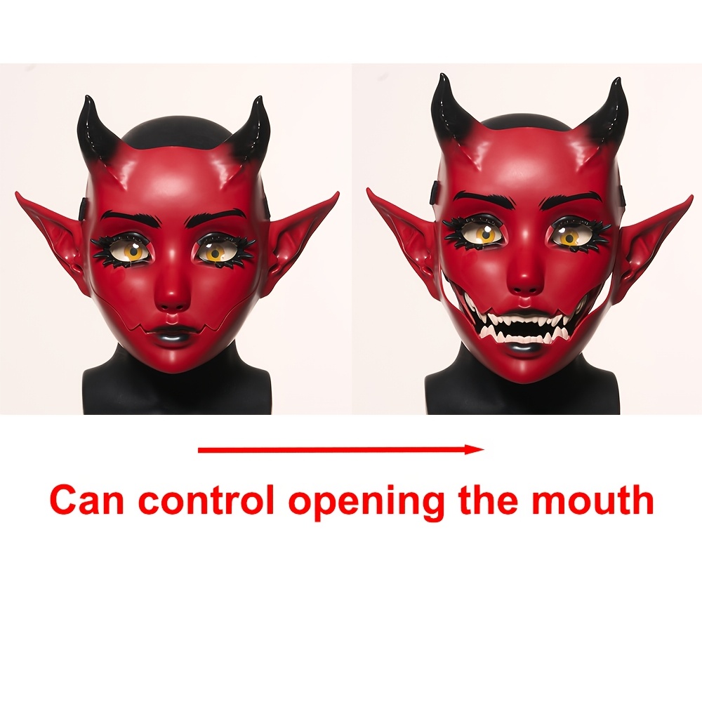 Devil Demon Mask, Realistic Full Face - Image 6