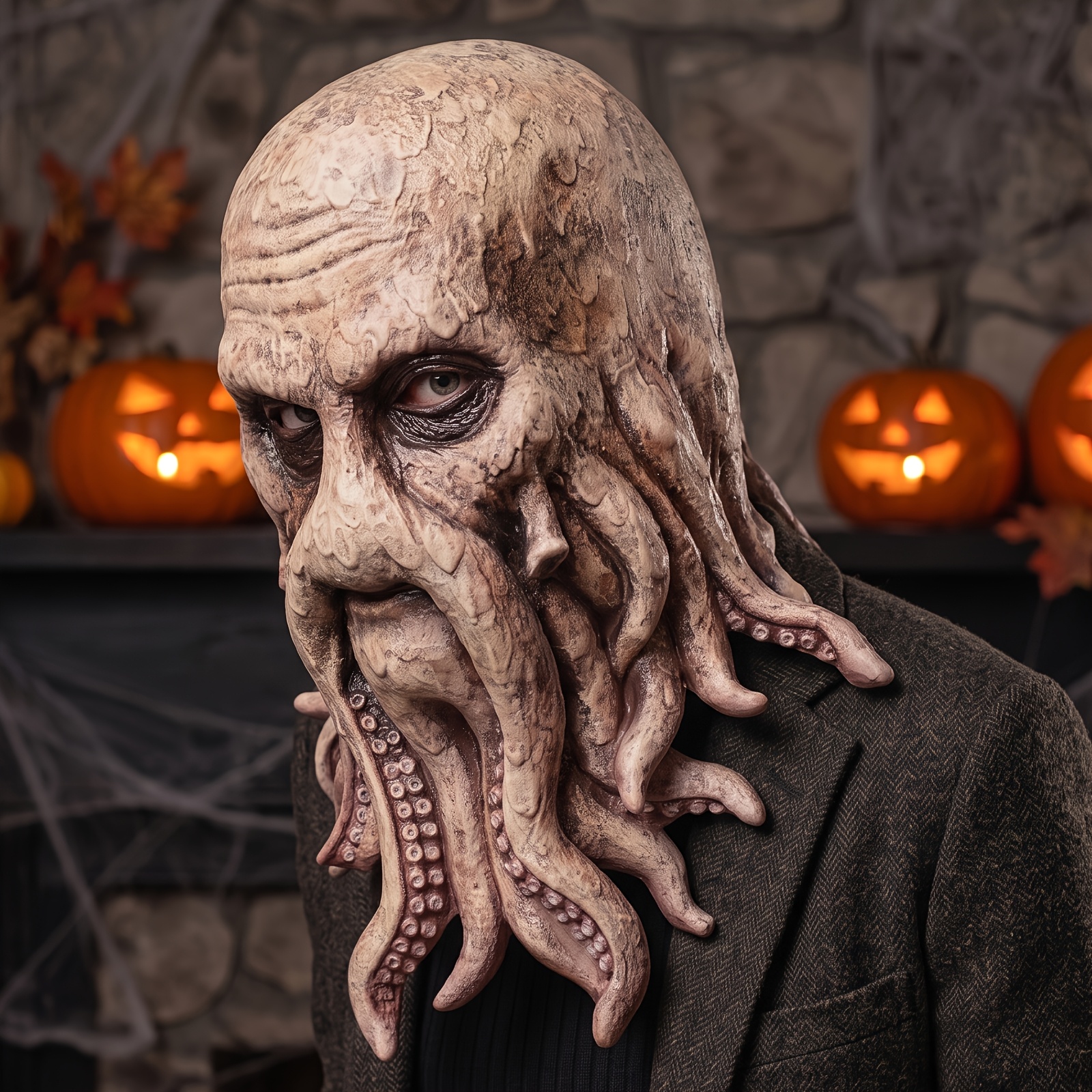 Scary Octopus Monster Latex Mask Creepy Alien - Image 4