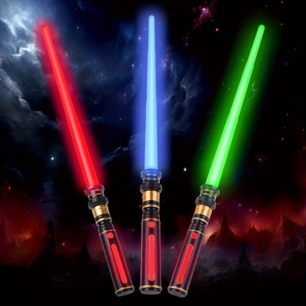 3-Pack Light Up Swords, Kids Light Up Swords with FX Sound