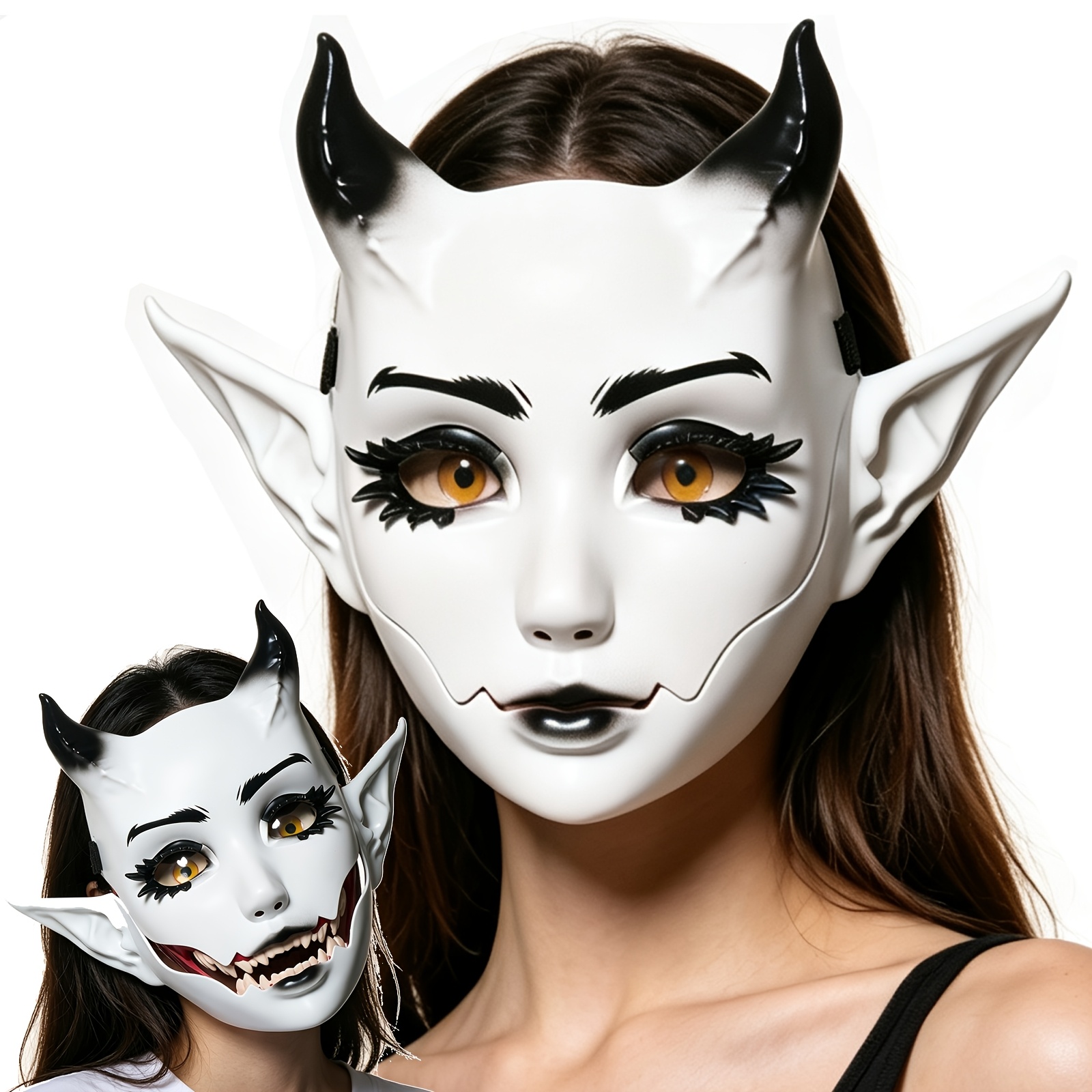 Devil Demon Mask, Realistic Full Face